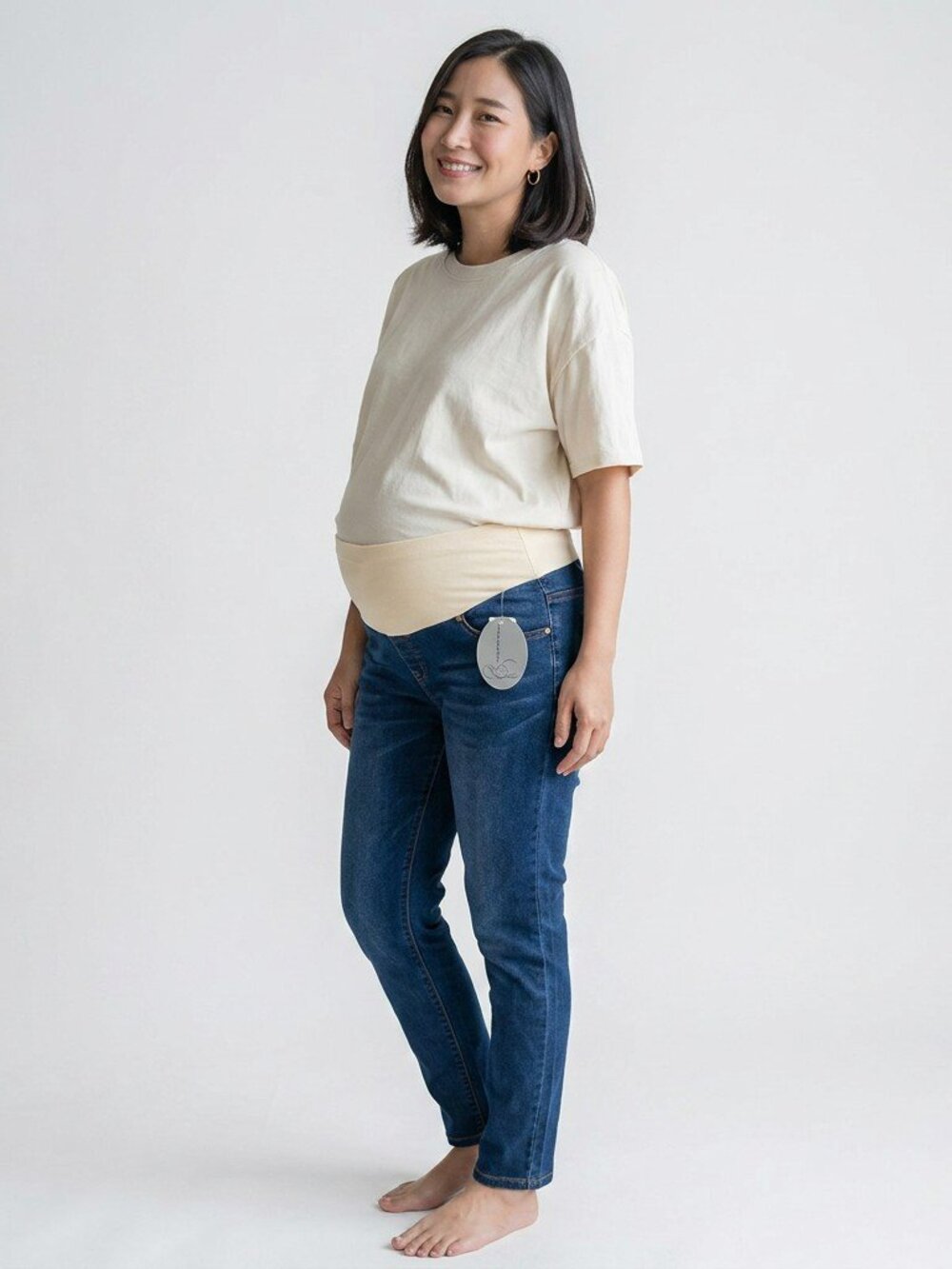New Planet Motherhood Womens Size 1X Medium Wash Maternity Pregnant Denim Jeans
